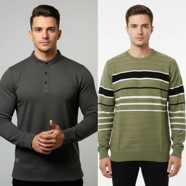 Multicolor_Premium_Cotton_T-Shirt_For_Men_(Pack_Of_2)