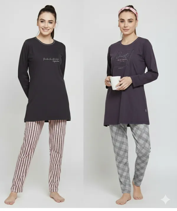 Multicolor_Premium_Cotton_Night_Suit_For_Women_(Pack_Of_2)
