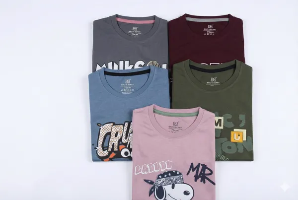 BNB_TENCIL_ROUND_NECK_SHORTS_SET,_3401_(Pack_Of_5)