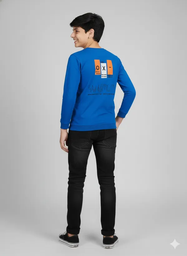 Multicolor_Premium_Looper_T-Shirt_For_Boys_(Pack_Of_5)