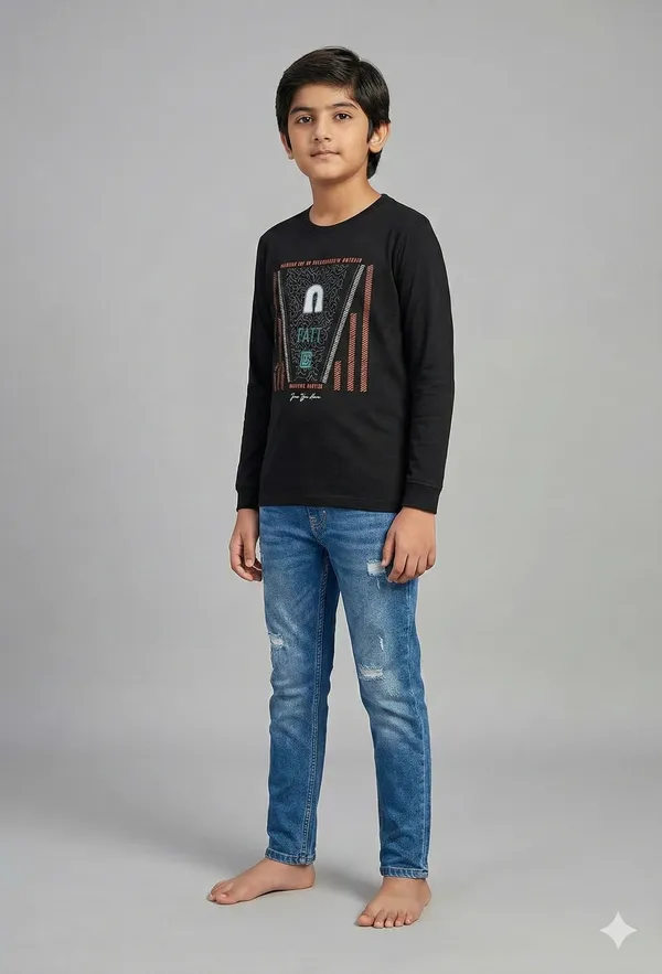 Multicolor_Premium_Slub_Lycra_T-Shirt_For_Boys_(Pack_Of_2)
