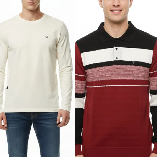 Multicolor_Premium_Cotton_T-Shirt_For_Men_(Pack_Of_2)