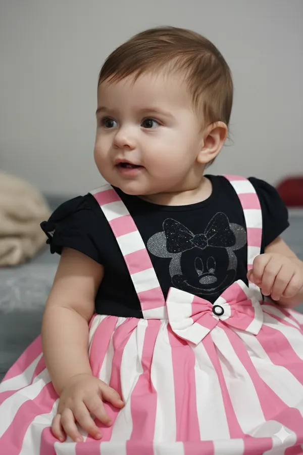 Pink_And_Black_Colour_Frock_For_Yous_Loves_One__Baby_Softy_Cotton_Material