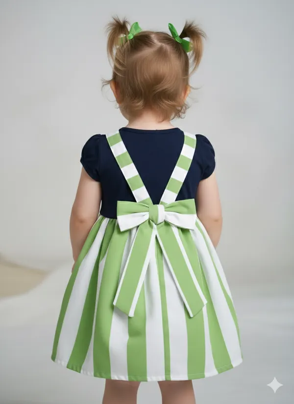 Green_And_Black_Colour_Frock_For_Your's_Loves_One__Baby_Softy_Premium_Dress