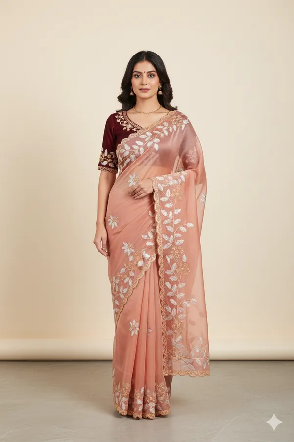 Onion_Pink_Premium_Original_Crape_Saree_With_Blouse_For_Women