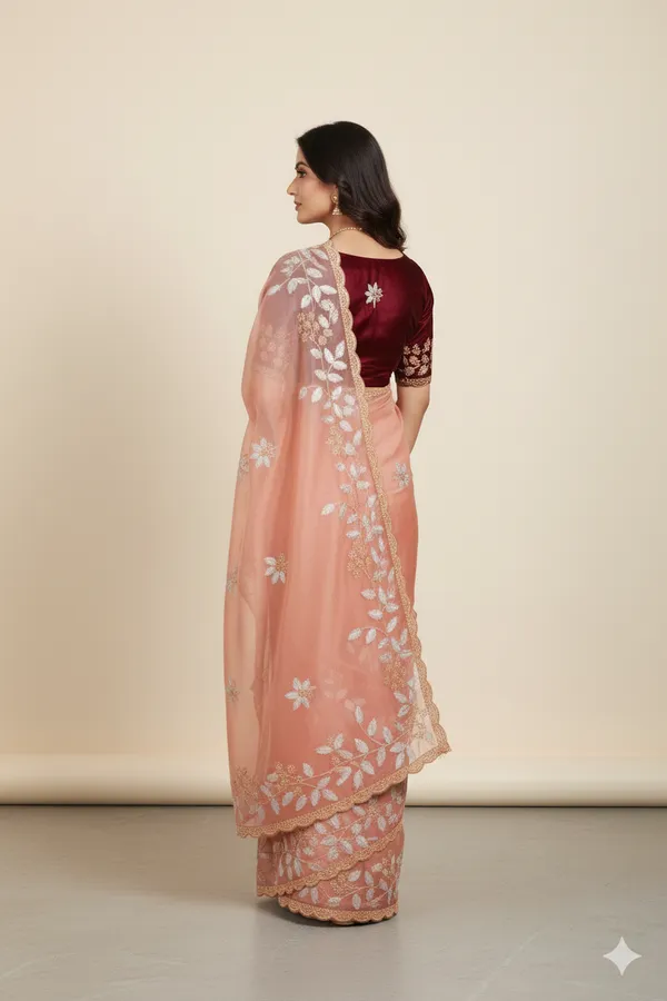 Onion_Pink_Premium_Original_Crape_Saree_With_Blouse_For_Women