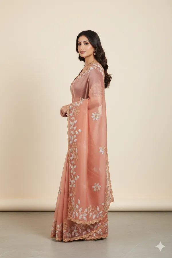 Onion_Pink_Premium_Original_Crape_Saree_With_Blouse_For_Women