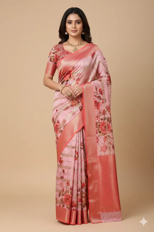 Pink_Premium_Soft_Silk_Saree_With_Blouse_For_Women