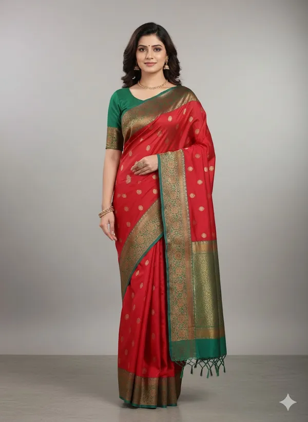 Red_Premium_Silk_Pattu_Saree_For_Women