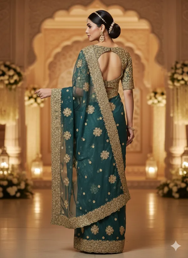 Grey_Premium_Shimmer_Glass_Saree_With_Blouse_For_Women