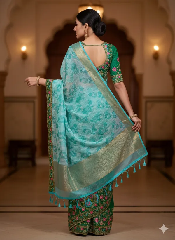 Blue_Premium_Crush_Silk_Saree_For_Women
