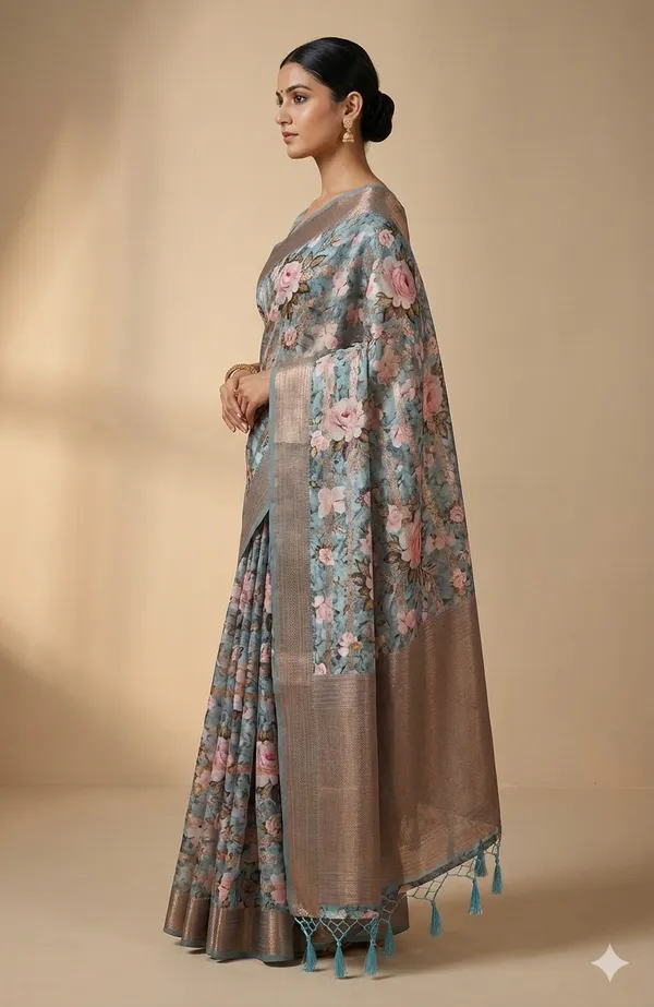 Sky_Blue_Premium_Soft_Silk_Saree_With_Blouse_For_Women
