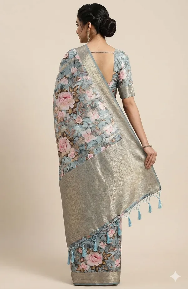 Sky_Blue_Premium_Soft_Silk_Saree_With_Blouse_For_Women