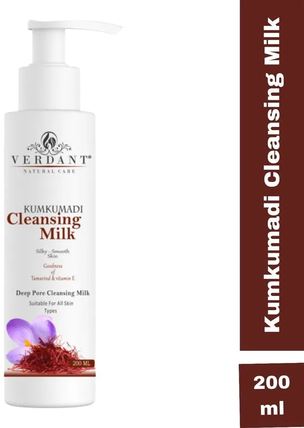 Kumkumadi_Cleansing_Milk_Face_Wash_Unisex_200_Ml