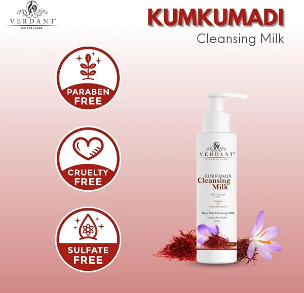 Kumkumadi_Cleansing_Milk_Face_Wash_Unisex_200_Ml