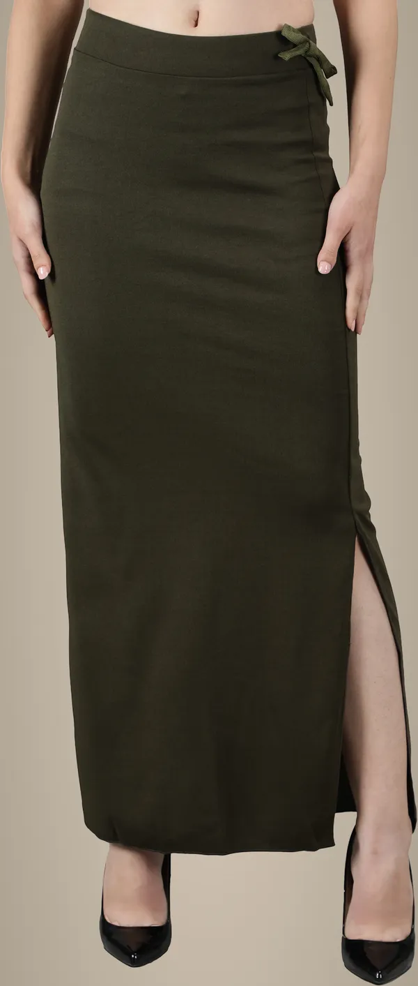 Dark_Green_Solid_Plus_Size_Shapewear_For_Women