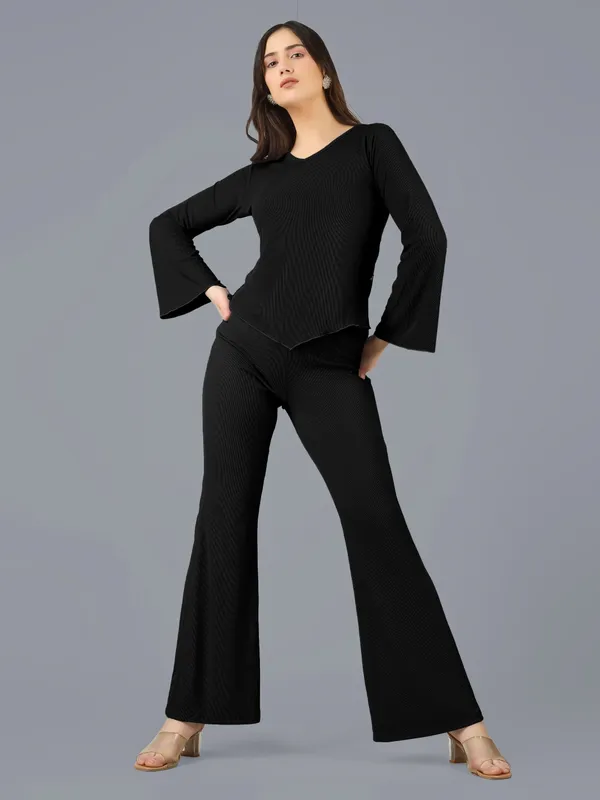 Plus_Size_Co-Ord_Set_for_Women_|_Bootcut_Trouser_and_Bell_Sleeve_Top_Black