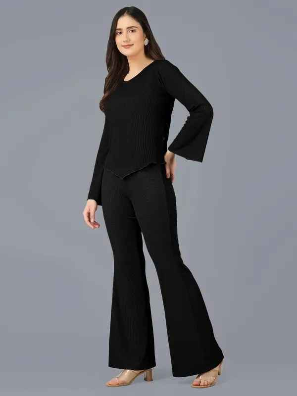 Plus_Size_Co-Ord_Set_for_Women_|_Bootcut_Trouser_and_Bell_Sleeve_Top_Black