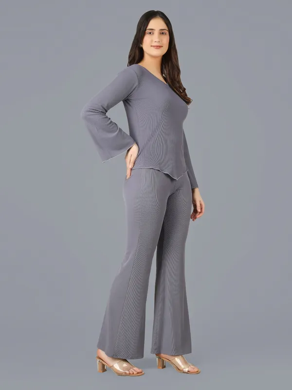 Plus_Size_Co-Ord_Set_for_Women_|_Bootcut_Trouser_and_Bell_Sleeve_Top_Grey