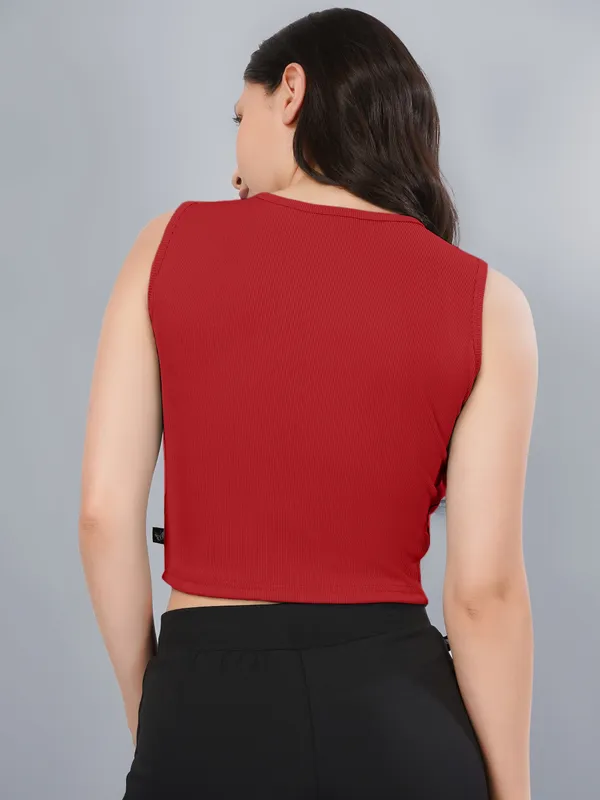 Plus_Size_Crop_Top_for_Women_Round_Neck_Sleeveless_Top