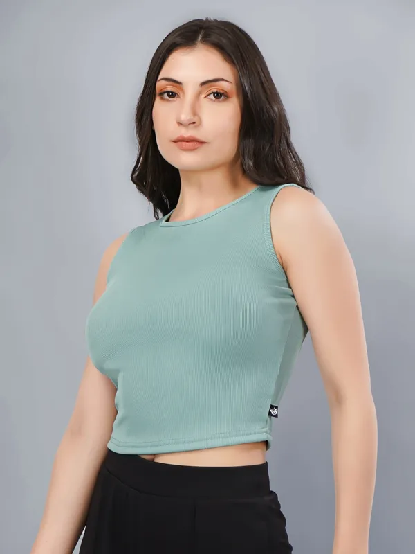 Plus_Size_Crop_Top_for_Women_Round_Neck_Sleeveless_Top