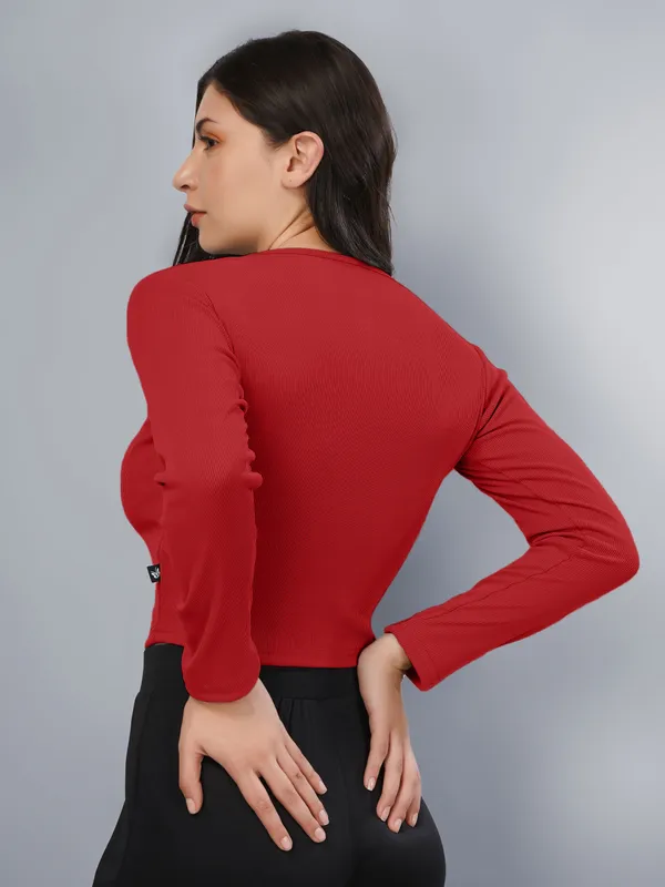 Plus_Size_Crop_Top_for_Women_Round_Neck_Top