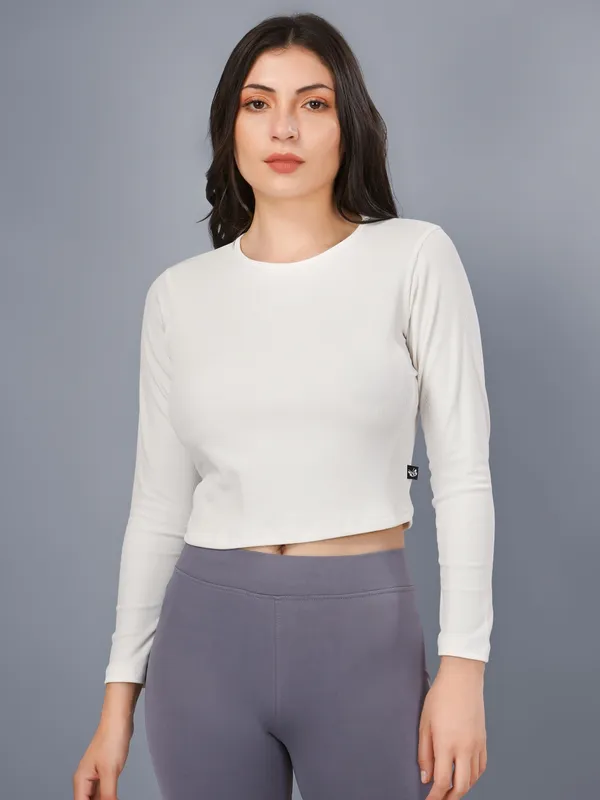 Plus_Size_Crop_Top_for_Women_Round_Neck_Top