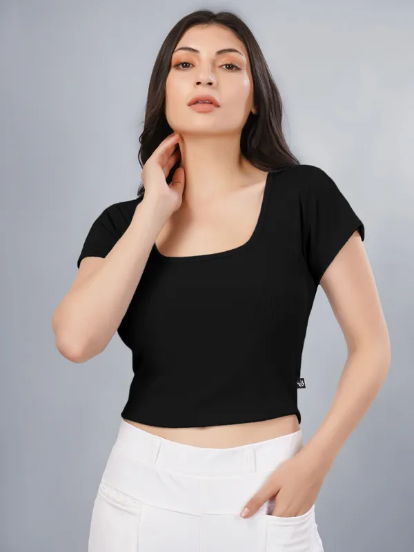 Plus_Size_Crop_Top_for_Women_Square_Neck_Short_Sleeve_Top