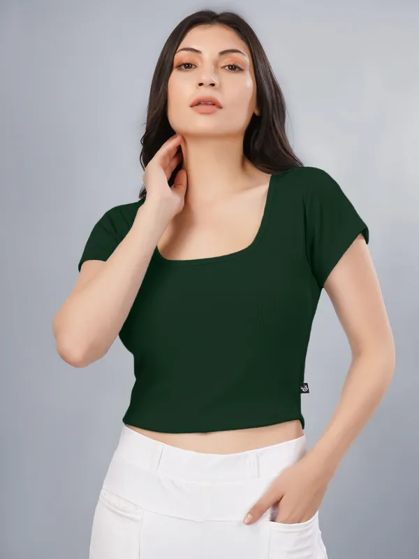 Plus_Size_Crop_Top_for_Women_Square_Neck_Short_Sleeve_Top