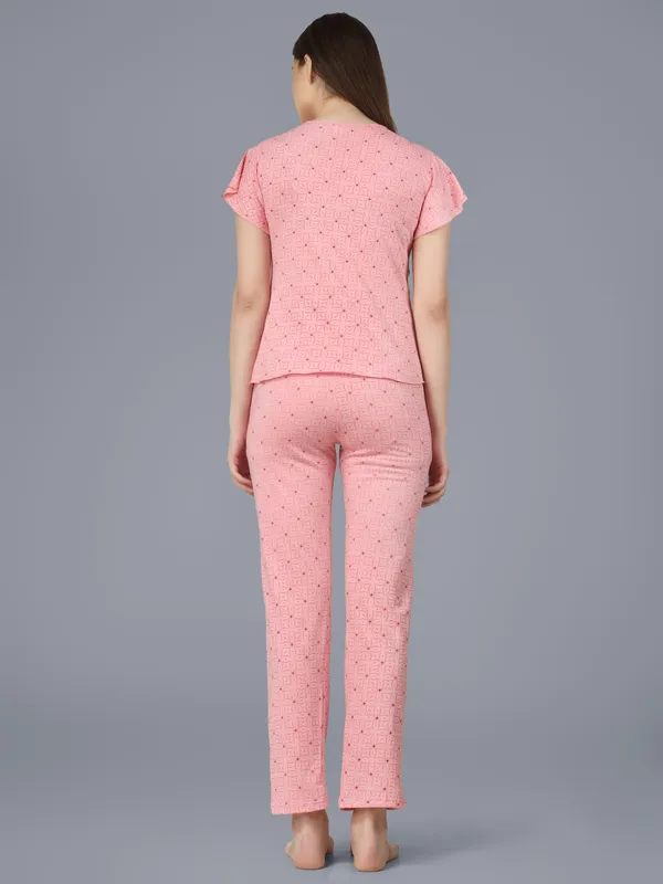 Plus_Size_Printed_Round_Neck_Short_Sleeve_Nightsuit_Set_-_Comfortable_Nightwear_Top_&_Pajama_Set,_Soft_Sleepwear_for_Women