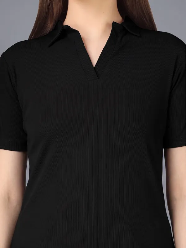 Plus_Size_Short_Sleeve_Polo_Collar_Tshirt_for_Women