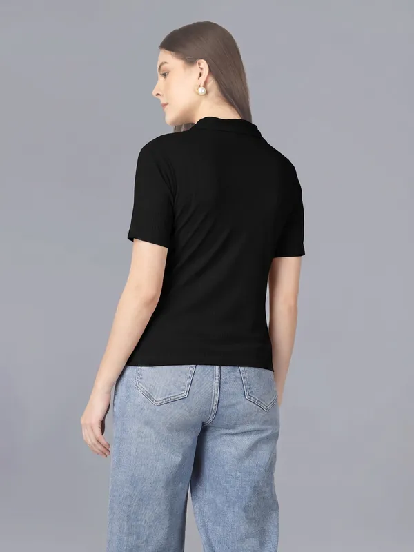 Plus_Size_Short_Sleeve_Polo_Collar_Tshirt_for_Women