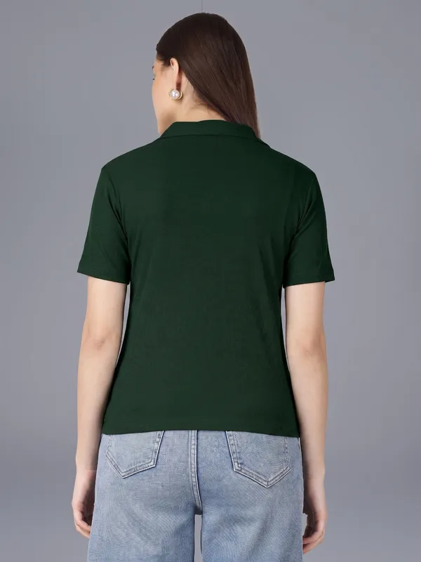 Plus_Size_Short_Sleeve_Polo_Collar_Tshirt_for_Women