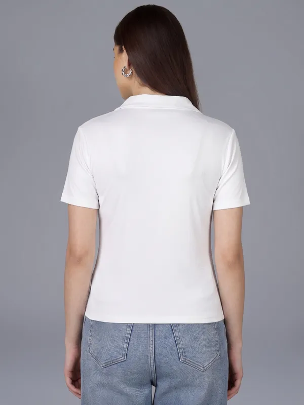 Plus_Size_Short_Sleeve_Polo_Collar_Tshirt_for_Women