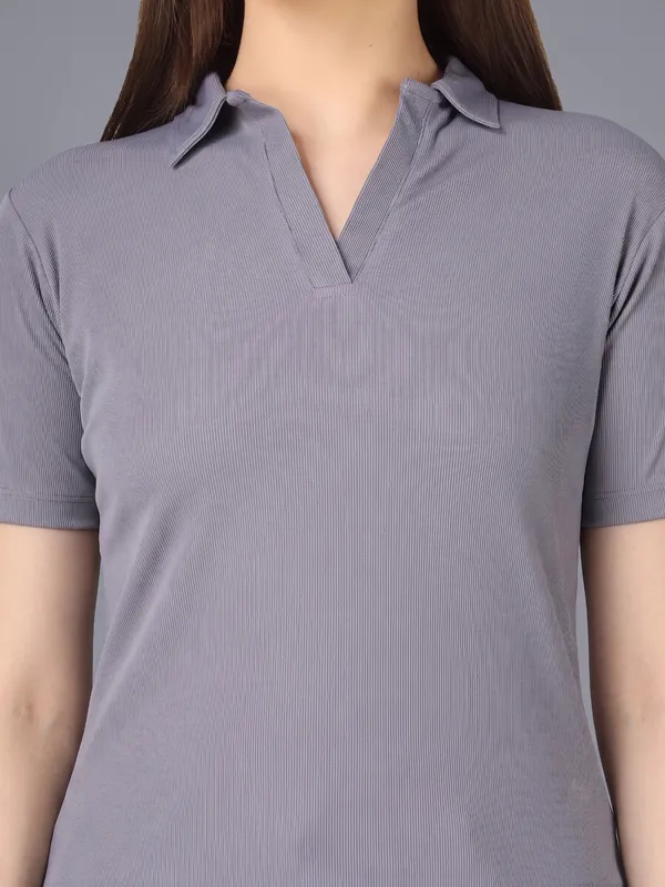 Plus_Size_Short_Sleeve_Polo_Collar_Tshirt_for_Women