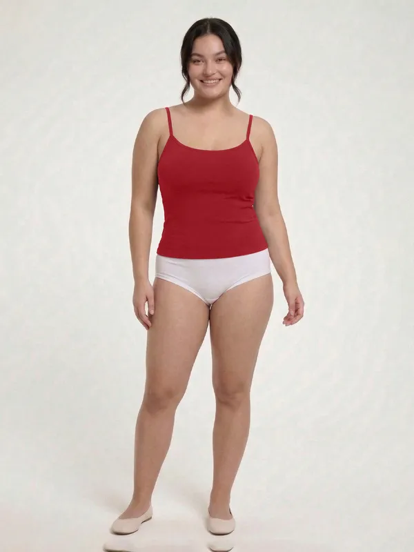 Plus_Size_Women_Camisole_Stretchable_Cotton_Fabric_Maroon