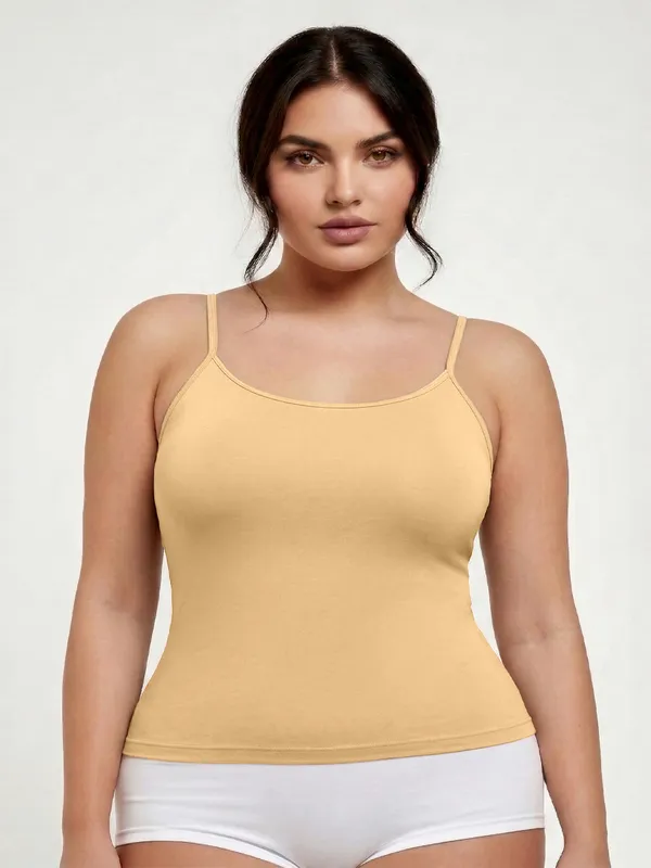 Plus_Size_Women_Camisole_Stretchable_Cotton_Fabric_Skin