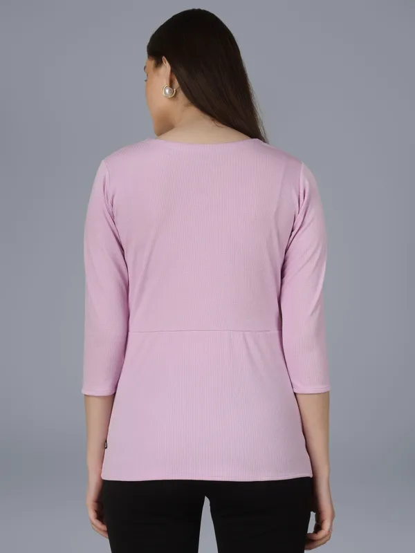 Plus_Size_Women_Top_Office_Purple