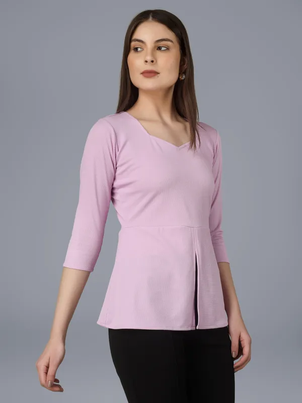 Plus_Size_Women_Top_Office_Purple