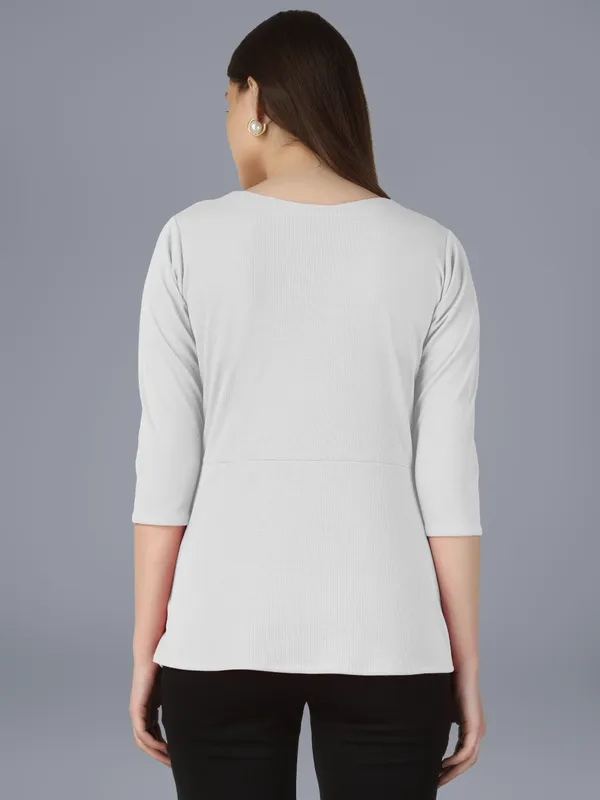 Plus_Size_Women_Top_Office_White