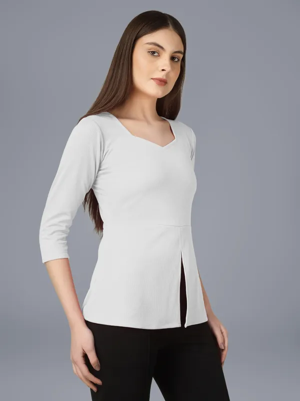 Plus_Size_Women_Top_Office_White