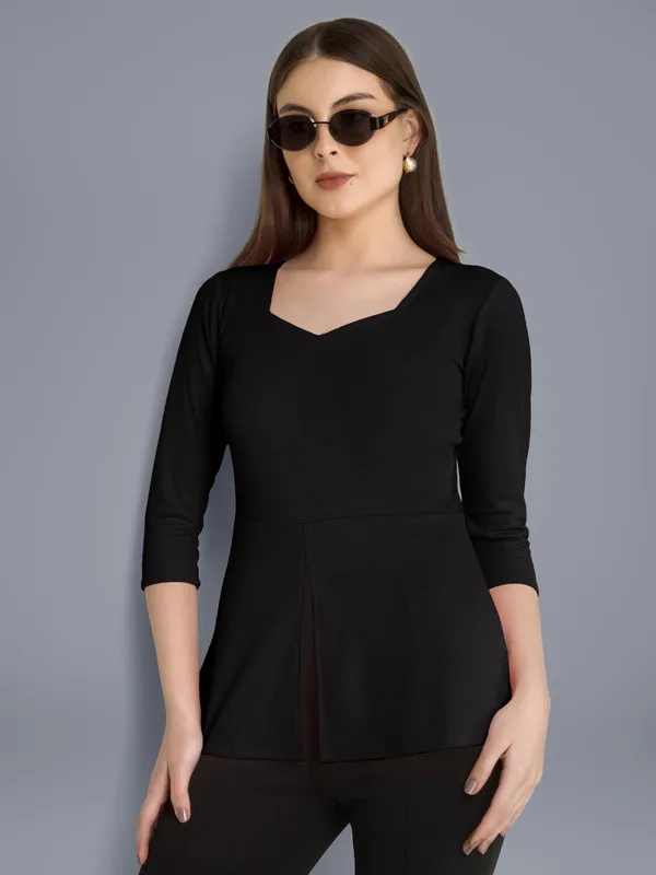 Plus_Size_Women_Top_Office_Black