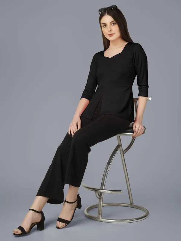 Plus_Size_Women_Top_Office_Black