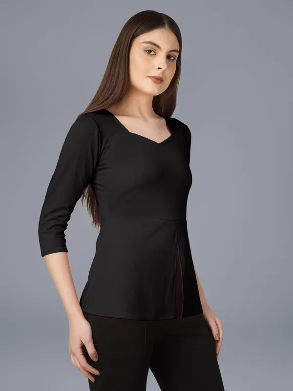 Plus_Size_Women_Top_Office_Black