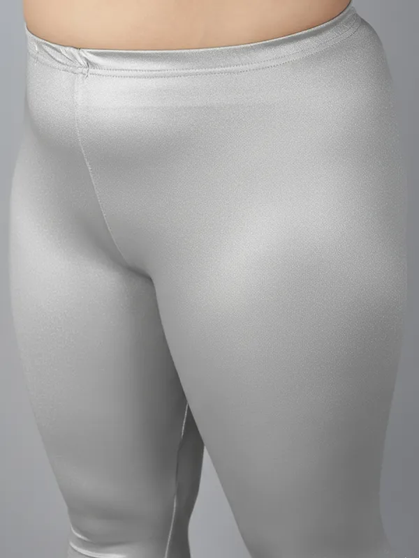 Silver_Solid_Plus_Size_Ankle_Length_Ethnic_Wear_Legging_For_Women