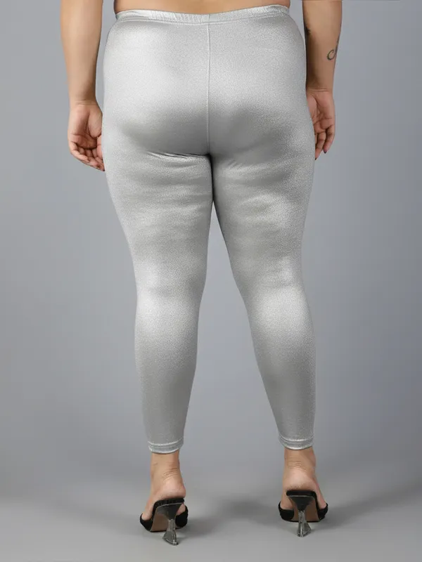 Silver_Solid_Plus_Size_Ankle_Length_Ethnic_Wear_Legging_For_Women