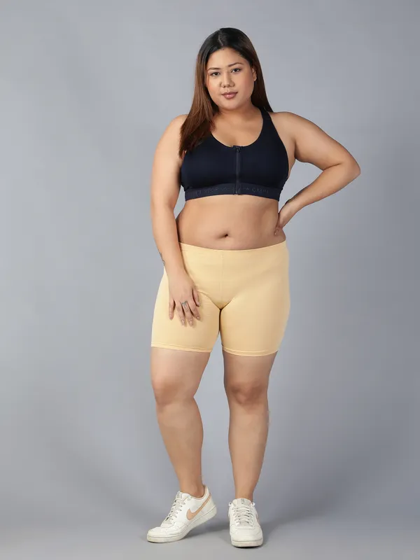 Skin_&_Black_Plus_Size_Solid_Tights_For_Women_(Pack_Of_2)