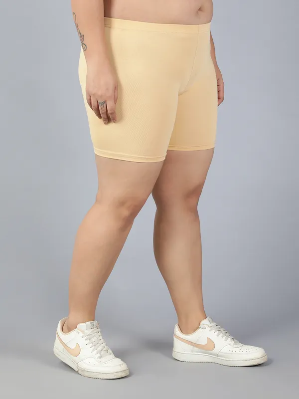 Skin_&_White__Plus_Size_Solid_Tights_For_Women_(Pack_Of_2)