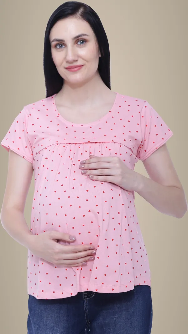 Pink_Cotton_Casual_Printed_Top_For_Women