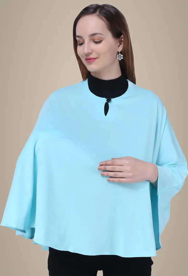 Blue_Plain_100%_Natural_Bio-Wash_Ultrasoft_Cotton_Breastfeeding_Cover_For_Mother_And_Nursing